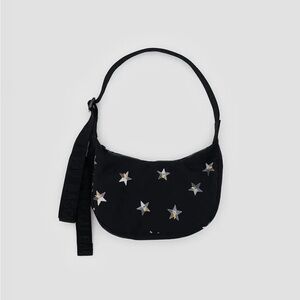 Small Nylon Crescent Bag - Stars